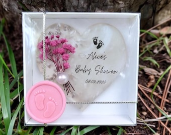 Baby Shower Magnet Souvenir, Baby Shower Keepsake Magnet, Personalized Baby Shower Favor, Sweet Baby Shower Favor, Floral Baby Shower Magnet
