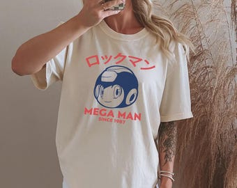 Japanese Mega Man Retro Gamer Graphic Since 1987 Short-Sleeve Unisex T-Shirt