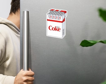 Fridge Cig Magnet | Retro Soda Lover Kitchen Decor