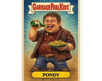 Pondy Sticker | Bill Ponderosa Garbage Pail Kids Parody | It’s Always Sunny in Philadelphia Vinyl Sticker