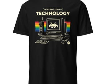 Retro Millennial Technology Shirt | Funny Vintage Computer Tee | Tech Satire Gift for 80s 90s Kids