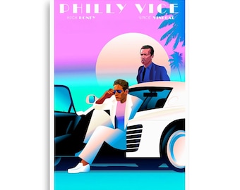 Philly Vice – Retro Parody Poster (Dennis & Mac Inspired)