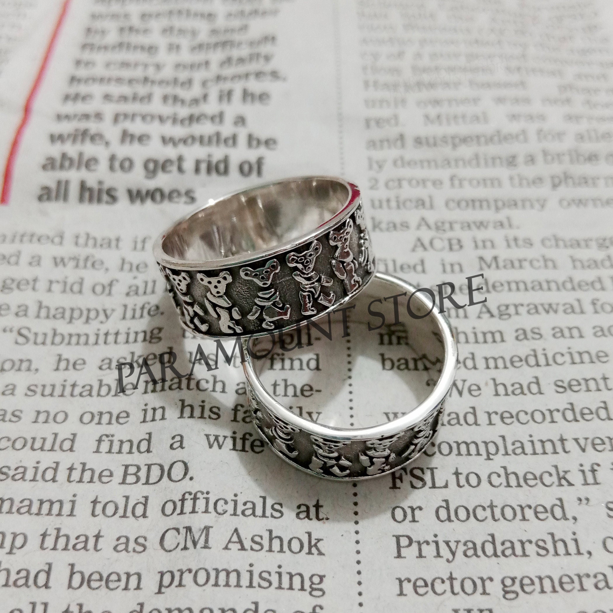 ⭐️Grateful Dead シルバーリング Grateful Dead Ring Jewelry Sterling Silver Steal Your Face