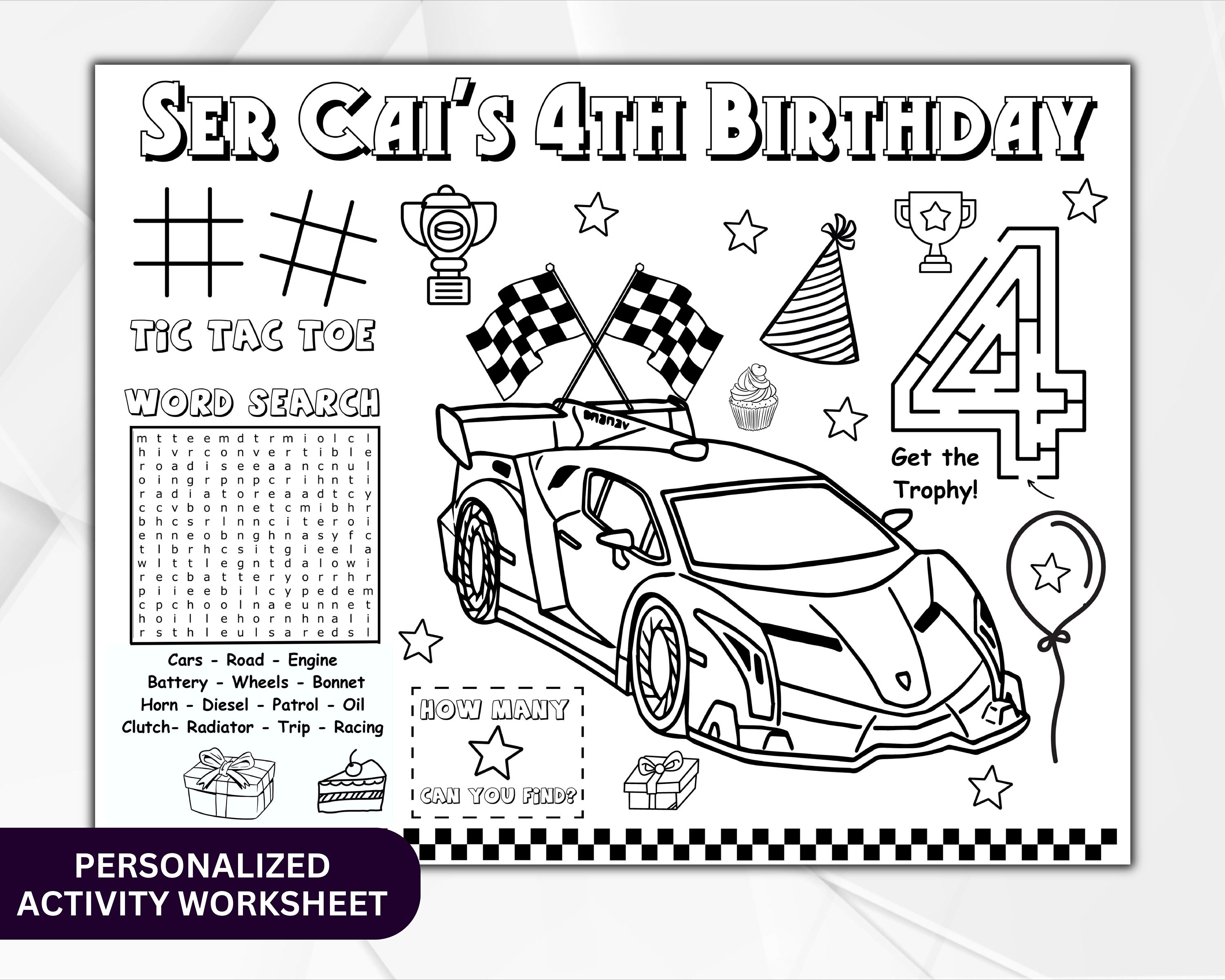 Car Race Birthday Party Race Car Theme Birthday Party Racing Car ...