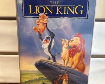 Pristine Vintage VHS Lion King, Masterpiece Collection with original advertising