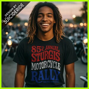 Sturgis t-shirt - motorcycle t-shirt - biker t-shirt - vintage t-shirt - retro t-shirt - 85th Annual Sturgis Motorcycle Rally – 1960s 1970s