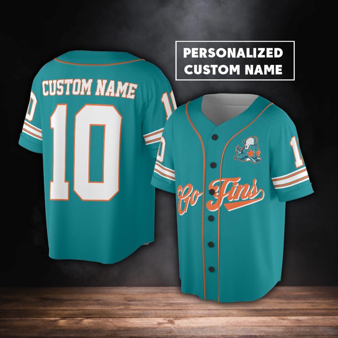 Custom Name and Number Miami Football Jersey Baseball Jersey Etsy