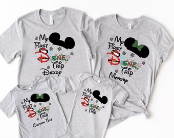 My First Disney Trip Shirt, 2025 Disney Christmas Tshirt,Christmas Group Shirt, Personalized Mickey Christmas Shirt, First Disney Trip Shirt