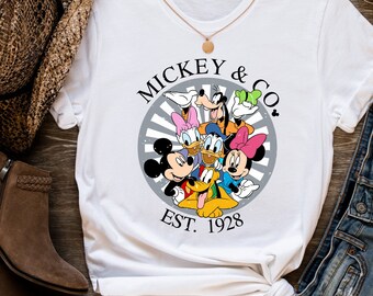 Retro Mickey & Co. 1928 Shirt: Vintage Disneyworld Family Tee