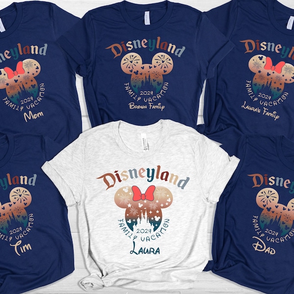 Disneyland Family Trip 2024 T-shirt, Family 2024 Shirt, Custom Family Shirt, Family Trip Shirt, Disney Family Vacation Tee, 2024 Trip Shirts