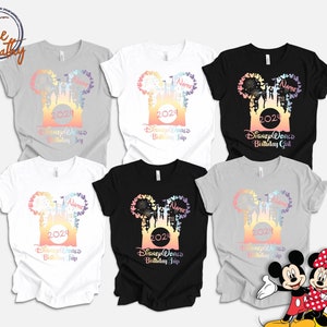 Disney Custom Family Birthday Trip Shirt, Disney Birthday Boy And Girl Shirt, Birthday Squad Shirt, Disney Custom Birthday Shirt, Disney Tee