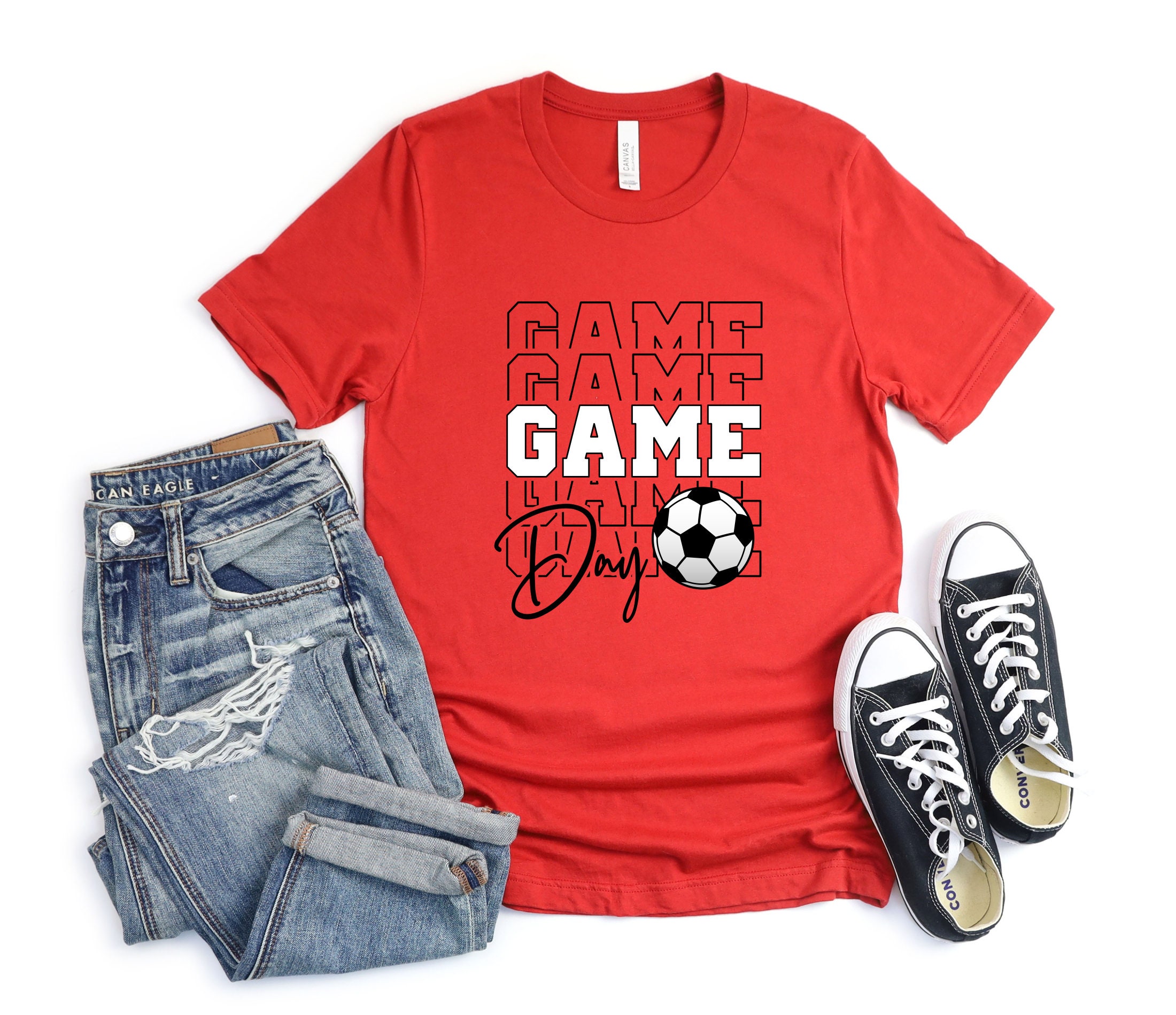 Game Day Vibes T-Shirt, Cute Game Team Shirt, Game Day Family Shirt, Dad Shirt, Mom tee, Game Day Shirt,  Football Mom Shirt, Sports Shirt