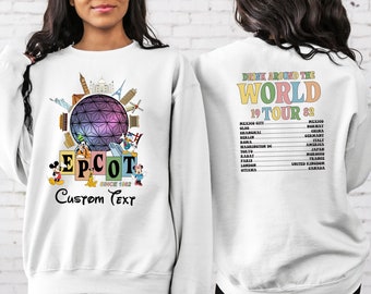 Disney Epcot Shirt, Vintage Epcot 1982 Shirt, Vintage Disney Shirt, Mickey And Friends, Epcot Trip Shirt, Custom Epcot Shirt