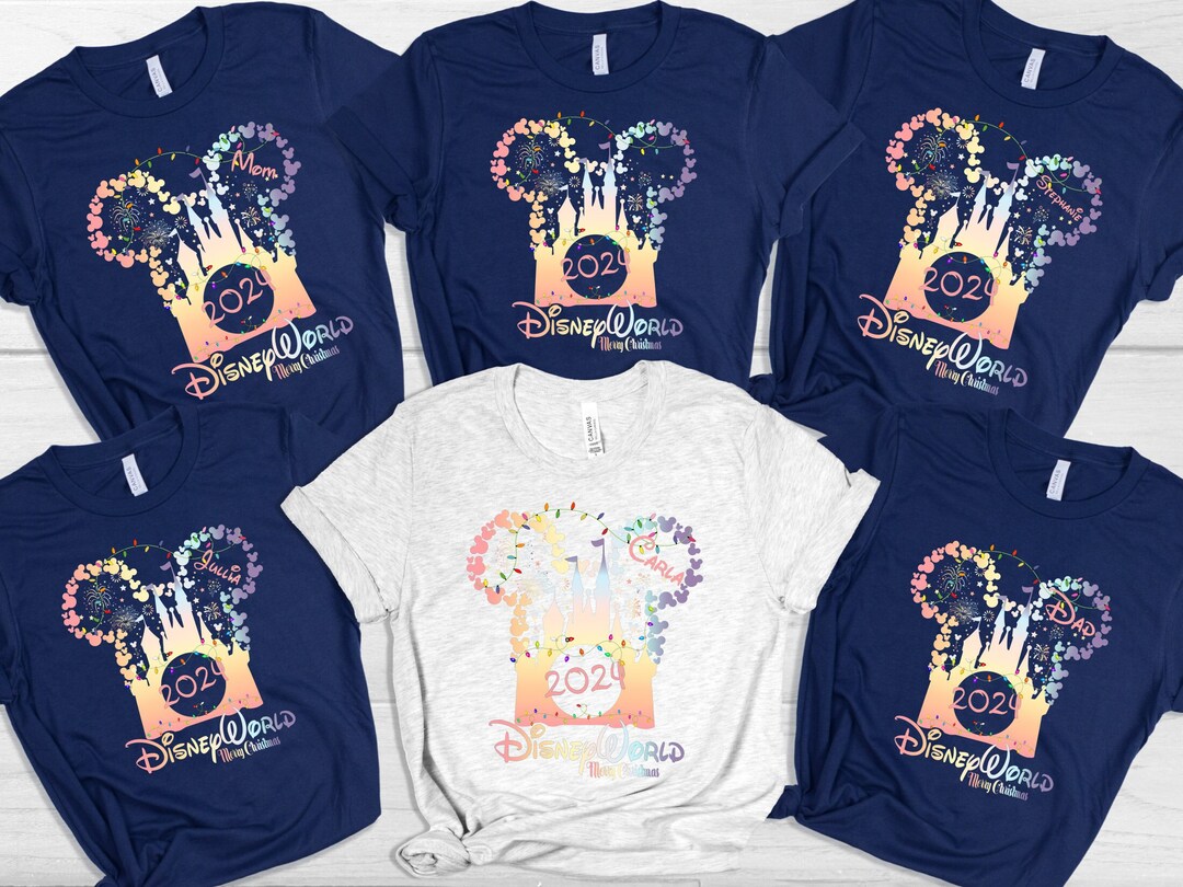 2024 Mickeys Very Merry Christmas Party Family Shirts Magic Etsy