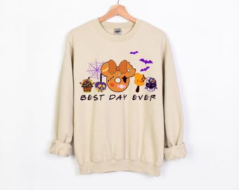 Disney Halloween Best Day Ever Sweatshirts, Halloween Family Shirt, Halloween Disney Shirt, Disney Halloween, Mickey And Minnie Shirt