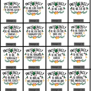 Funny Christmas Shirt: Most Likely To, Matching Group Tees bild 4