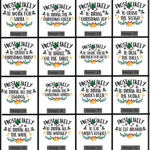 Funny Christmas Shirt: Most Likely To, Matching Group Tees bild 5