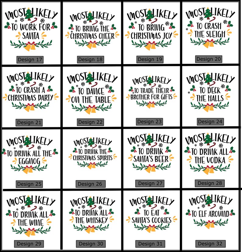 Funny Christmas Shirt: Most Likely To, Matching Group Tees bild 5