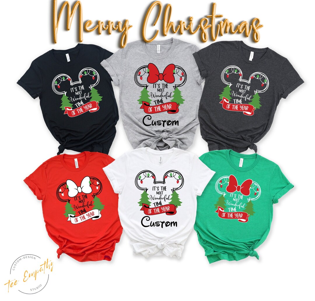 Disney Christmas 2024 Tshirt, Family Christmas 2023 Shirt, Mickey and
