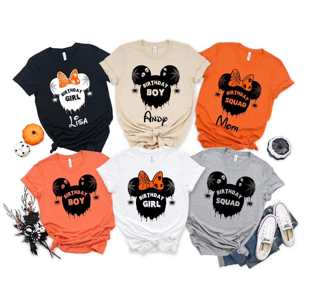 Disney Halloween Custom Family Birthday Shirt, Disney Halloween ...