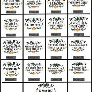Funny Christmas Shirt: Most Likely To, Matching Group Tees bild 8
