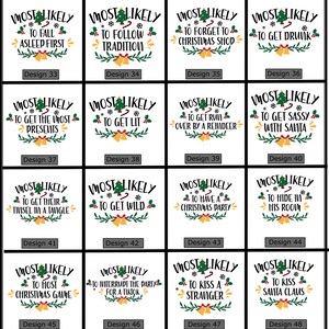 Funny Christmas Shirt: Most Likely To, Matching Group Tees bild 6