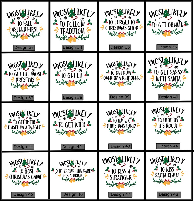 Funny Christmas Shirt: Most Likely To, Matching Group Tees bild 6