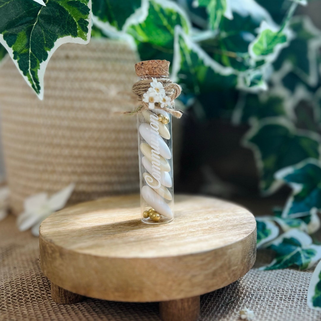 Communion Test Tube Candy Jar Filled With Quality Almond and Chocolate ...