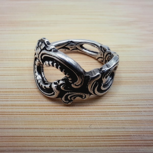 Ring aus 800er Silber - Besteckschmuck - Silberring- Statement Ring