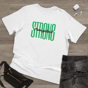 Camiseta de lona &quot;Bella Fuerte Trasplante&quot;: Regalo para el receptor/donante de órganos