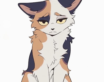 Kitty - Furry Adopteer, adopteerbaar fursuit-personage, kunstprint, digitale download, goedkope fursona, Oc-rollenspel, fantasie
