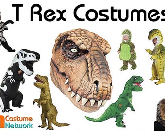 T Rex Costumes and Mask  - Inflatiable - Skeleton - Pupasaurus Rex - Tyrannosaurus - cn-4