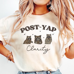 Post Yap Clarity Shirt, Professional Yapper Shirt, Funny Racoon Meme T-Shirt, Yap Tee, Funny Meme Gift, Best Friend Tee, Gift For Yapper