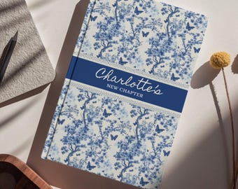 New Chapter Journal. Hardcover Spiral Toile Journal, Retirement Gift For Women, Coworker Farewell Gift, Graduation Gift, New Beginnings Gift