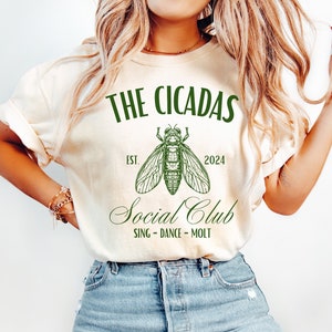 Cicadas Social Club , Cicada Shirt 2024, Cicada Reunion Tee, Cicada Concert T-shirt, Cicadas Summer, Nature Lover Shirt, Insect Lover Shirt