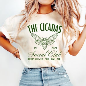 Cicadas Social Club , Cicada Shirt 2024, Cicada Reunion Shirt, Cicada Concert Shirt, Cicada Broods, Nature Lover Tee, Insect Lover Shirt