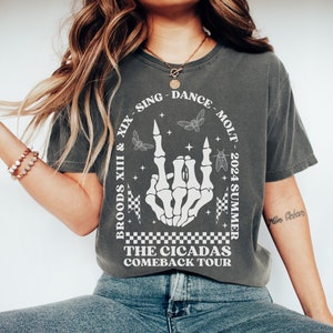 Cicadas Rock , Cicada Shirt 2024, Cicada Reunion Shirt, Cicada Concert Shirt, Cicada Broods, Nature Lover Tee, Insect Lover Shirt
