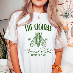 Cicadas Social Club , Cicada Shirt 2024, Cicada Reunion Shirt, Cicada Concert Tee, Cicada Broods, Nature Lover Shirt, Insect Lover Shirt