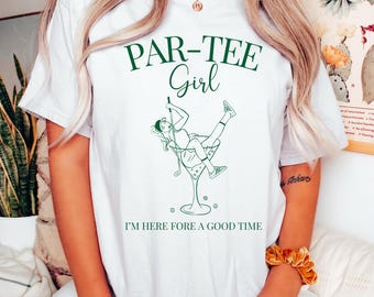 Girl Golfer Shirt, Par-tee Girl Shirt, Golf Tee, Women's Golf Shirt, Girls Golfing Tee, Female Golf Shirt, Gift for Golfer Women, Golf Gift