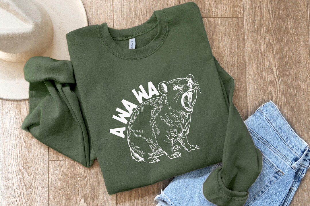 Hyraxes Sweatshirt, Rock Hyrax Crewneck, AWAWA Hyrax Meme Sweater ...