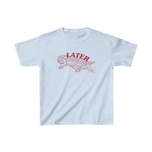 Camiseta de bebé Gator posterior, camiseta de cocodrilo posterior, camiseta de bebé Y2K, top recortado Y2K, estética de los años 90, camisa sarcástica, camisa divertida, camiseta de bebé retro imagen 3