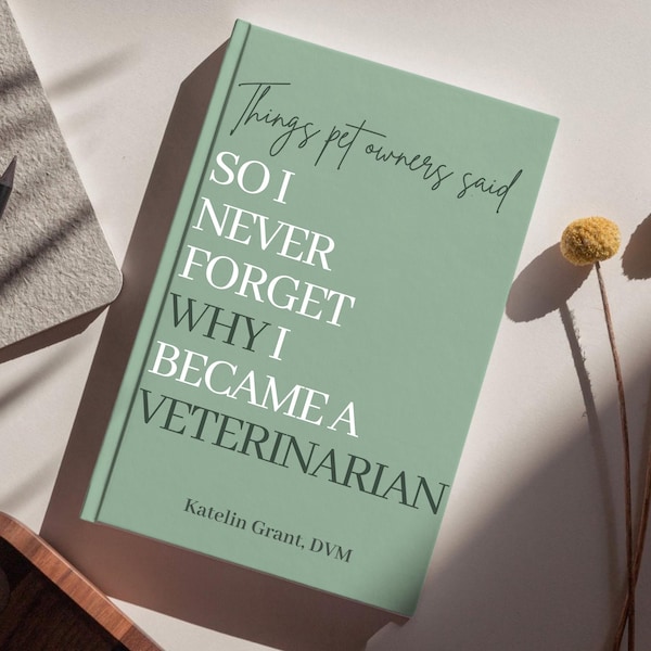 Veterinarian Journal, Personalized DVM Notebook Gift, Veterinary Medicine Memory Book, Veterinary Medicine School Graduate, Vet Grad Gift
