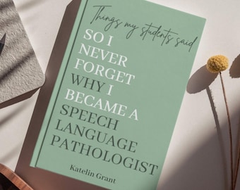 Revista para logopedas, regalo personalizado para terapeutas del habla, regalo para logopedas, regalo para logopedas, regalo de graduación para logopedas escolares