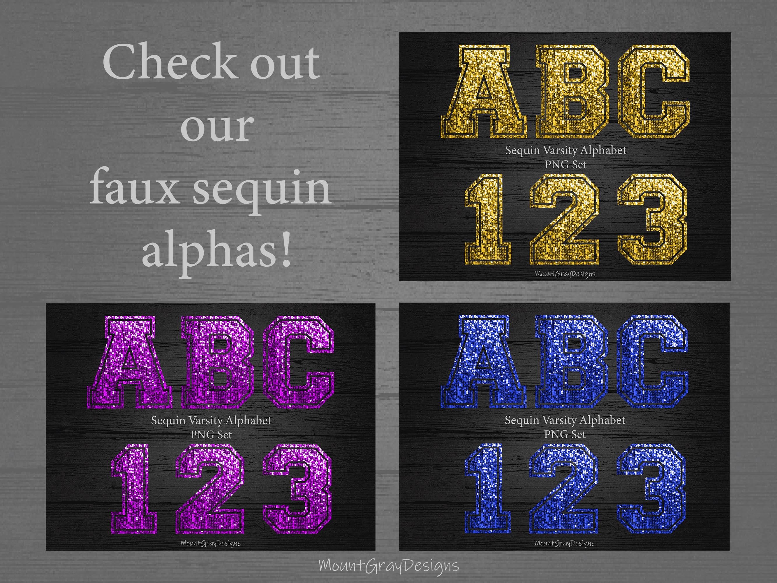 Faux Glitter Letters PNG, Black Varsity Letters, Collegiate Font ...