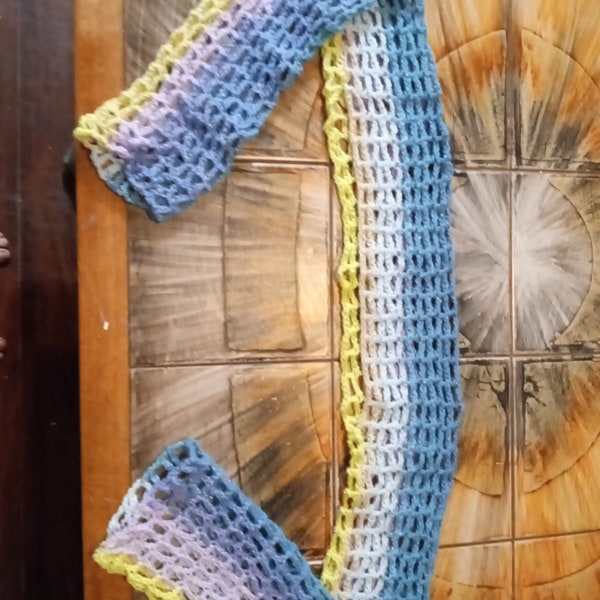 Crochet shrugs-Crochet clothes-Acrylic yarn-dyed-handmade top