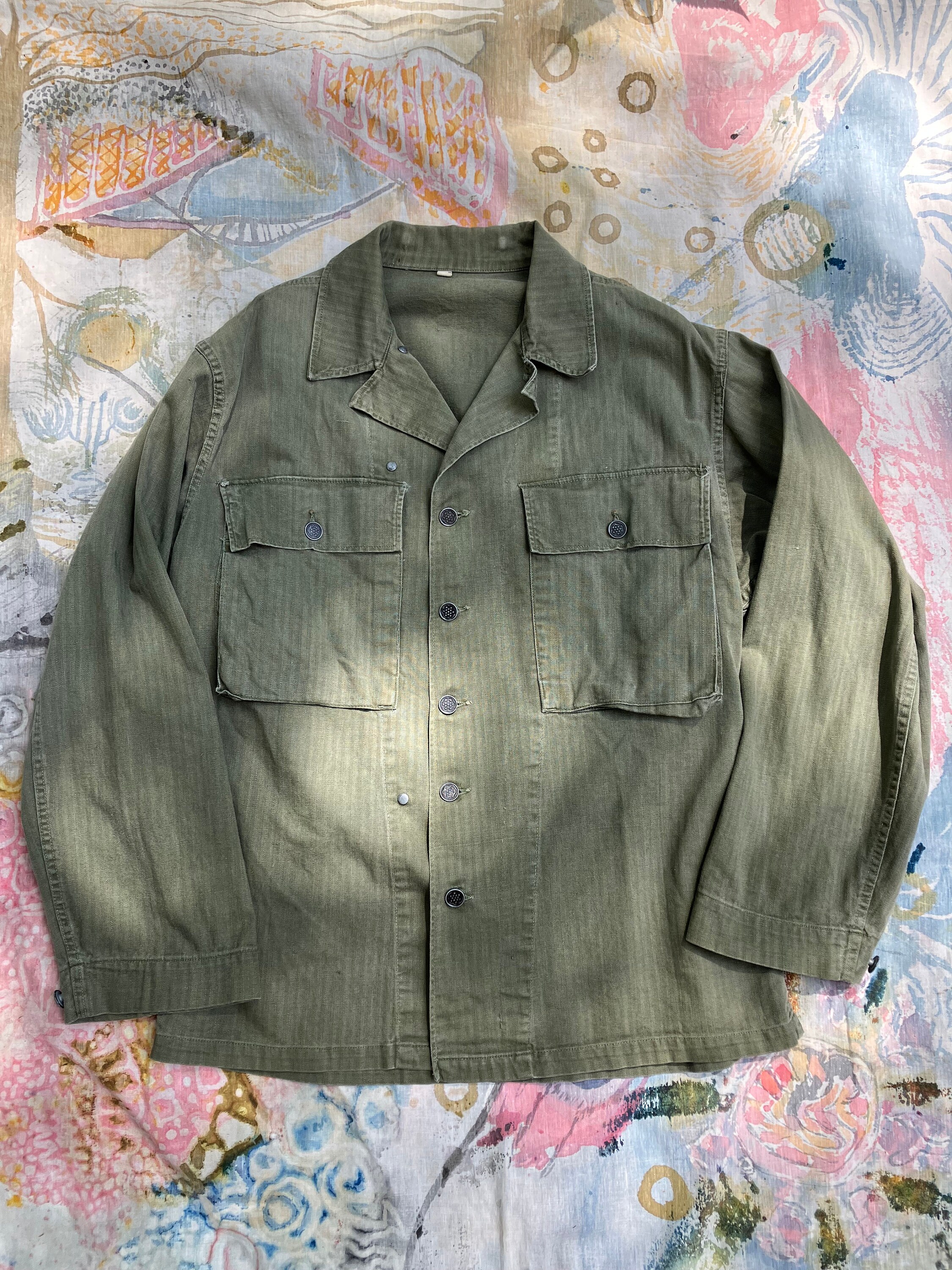 40s HBT US Army Utility Jacket Size 38R - Etsy