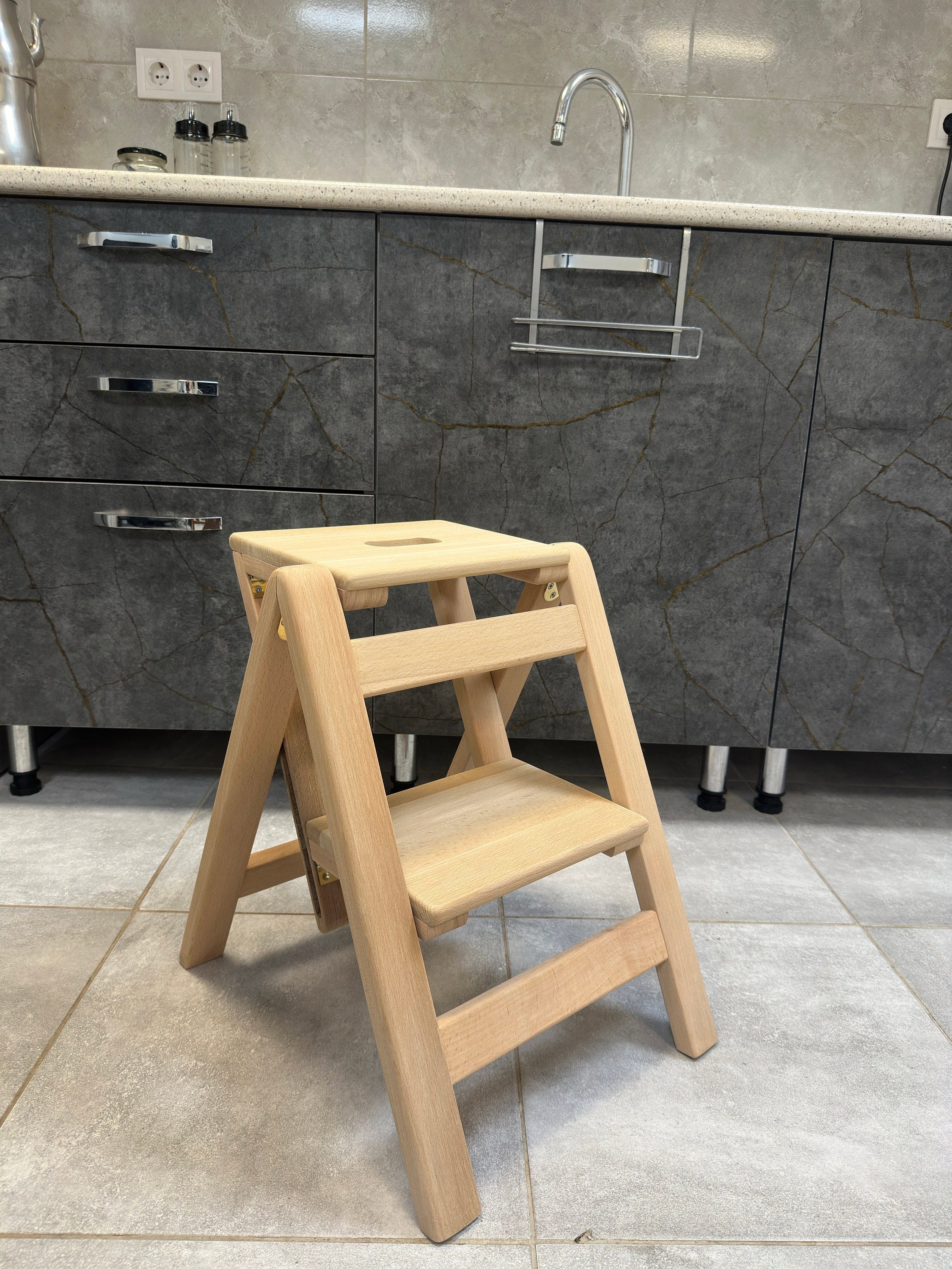 Rolling kitchen step stool hotsell