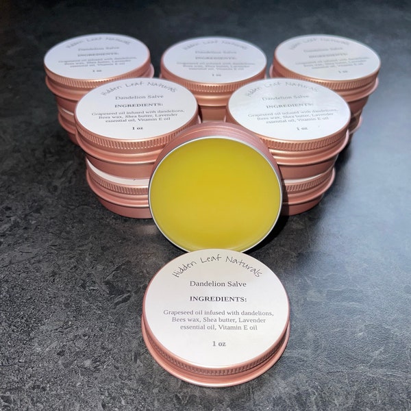 Dandelion Salve - Eczema relief - dry and cracked skin relief - all natural - handmade in small batches - 1oz