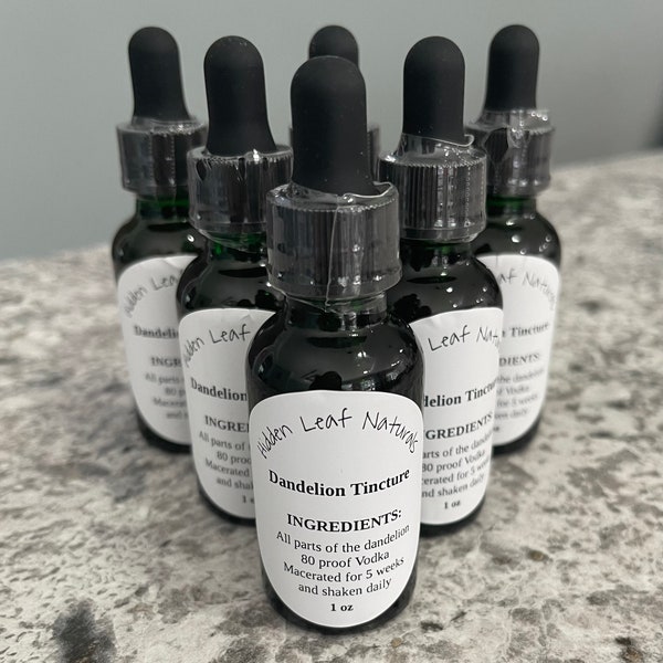 Dandelion tincture - Homemade - Made in small batches