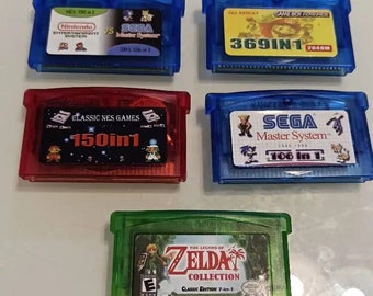 Multi Nostalgia Games GBA Video Cartridges Support Nintendo GB SP Console